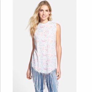 ⚡️FLASH SALE!✨ 🤠🌹Wildfox Boho Roses and Stripes Fringed Tunic in Size Small! S